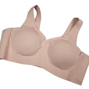 Honeylove Bra XL Nude Unlined Wireless Adjustable Clasp Back